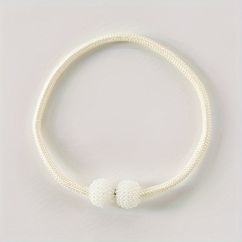 Set of 2 Magnetic Curtain Buckles Space-Saving Tiebacks for Drapery Adjustment