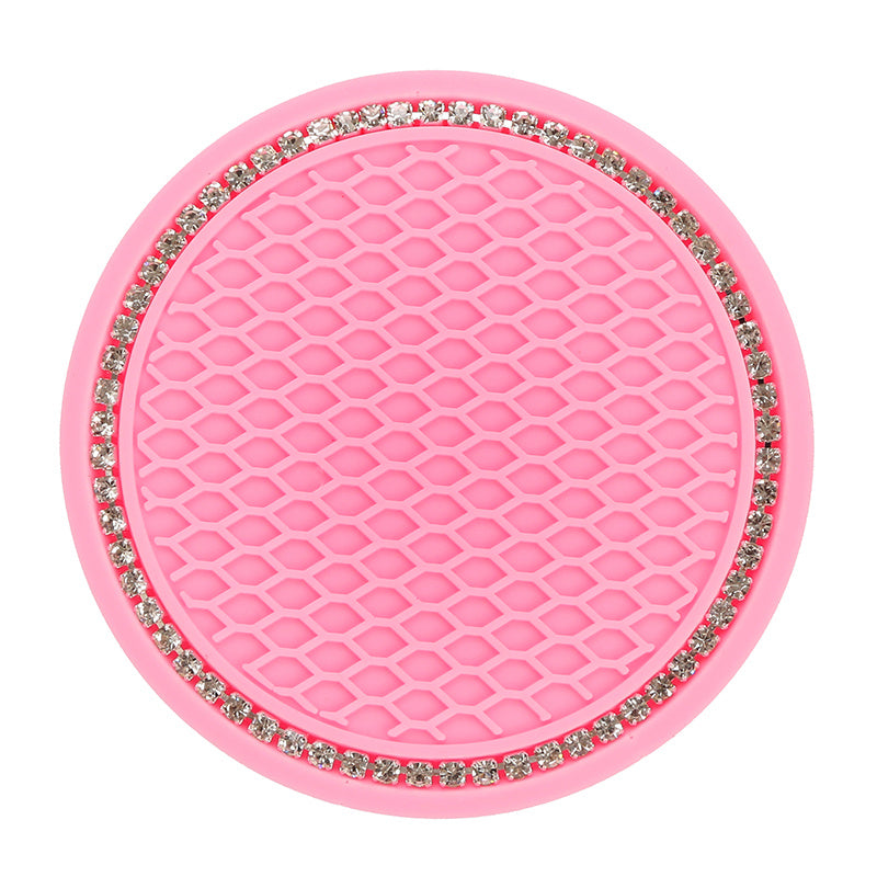 Avtomobil aksessuarlarining doira shaklidagi tarmoq, yumshoq rezina, sirg‘almaslik uchun stakan tutqichlari