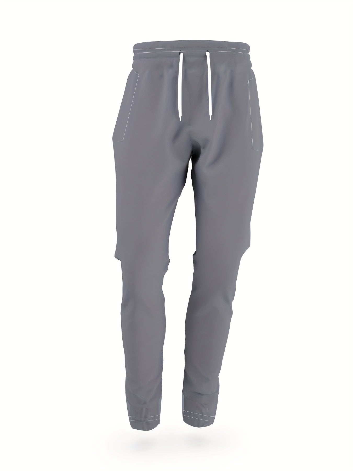 Conjunto de dos piezas para hombre, camisetas de cuello redondo y pantalones con estampado, punto de poliéster, primavera y otoño