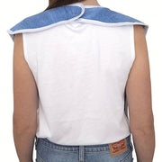 Adult Elderly Bib Soft Polyester Stain-Resistant Mealtime Cover