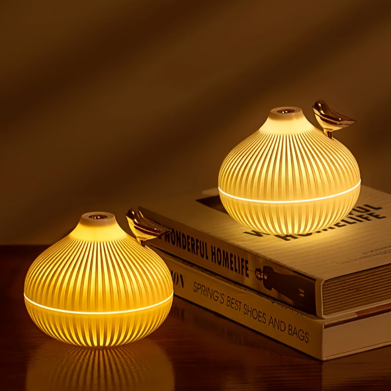 Мини-портативный увлажнитель воздуха с USB LED подсветкой на 300 мл с охлажденной туманной функцией и диффузором ароматов