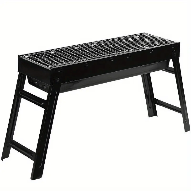 Foldable stainless steel grill for outdoor BBQ camping picnics modern durable design