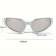 Gafas de sol de estilo Y2K unisex europeas y americanas para fotografía callejera y ciclismo protección UV