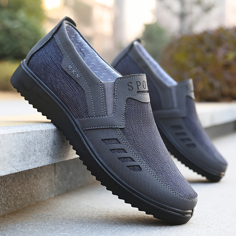 Men's Slip-On Sneakers Non-Slip Sole Casual Outdoor Sports Low Top