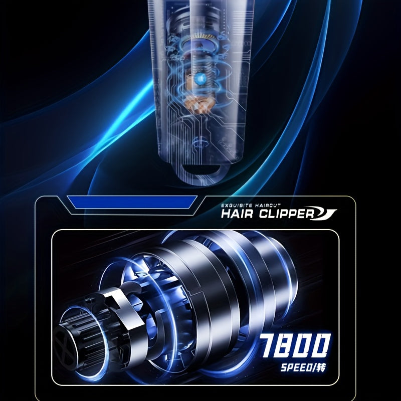 Профессиональные машинки для стрижки Kemei для мужчин, 2-в-1 электробритва с 9 насадками-фиксатором, регулируемый защитный палец, триммер для головы с маслом, двойной режим питания от батареи/USB, перезаряжаемый 18650