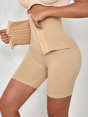 High-Waisted Tummy Control Shaping Panties with Adjustable Front Buttons for Yoga