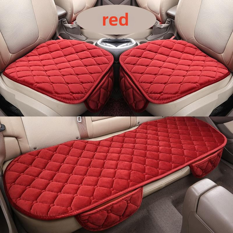 Universal Car Seat Cushions Set Short Plush Non-slip Autumn Winter