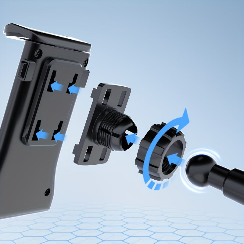 Universal ABS Water-Resistant Adjustable Tablet and Phone Holder for Vehicle