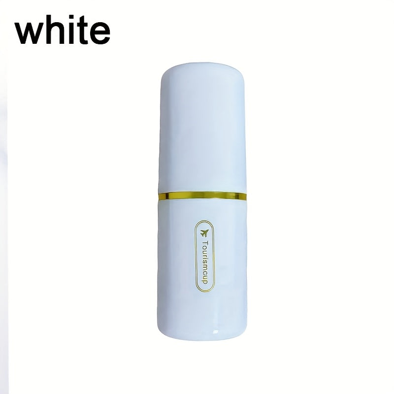 Sayohat uchun tish cho'tkasi va tish pastasini saqlash to'plami, stakan bilan, Oq va Yashil