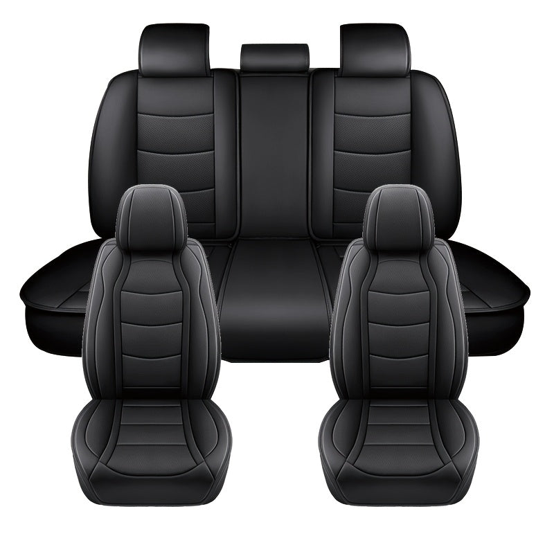 Waterproof PU Leather Car Seat Covers for All-Season Full Coverage with Headrest
