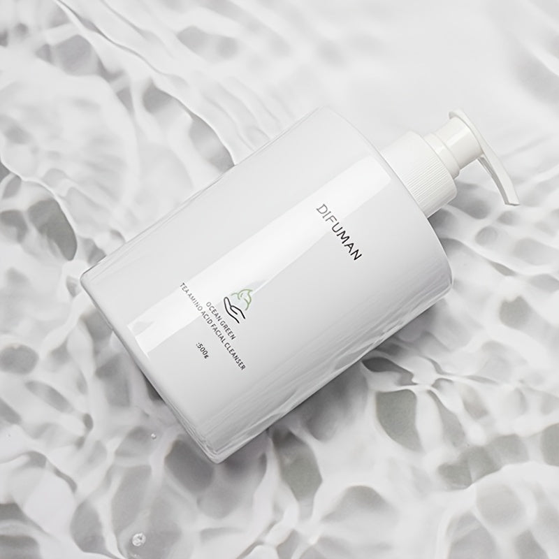 DIFUMAN Gialuron kislotasi yuzni tozalovchi ko'pik, 500g - Namlantiruvchi, chuqur tozalovchi yuz yuvish vositasi, Centella Asiatica va Choy daraxti bilan, Formaldegiddan xoli, Barcha teri turlari uchun mos, Uniseks - Katta yoshdagi