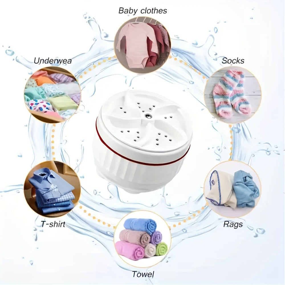 Mini Folding Washing Machine for Socks and Underwear, Energy Saving, Compact