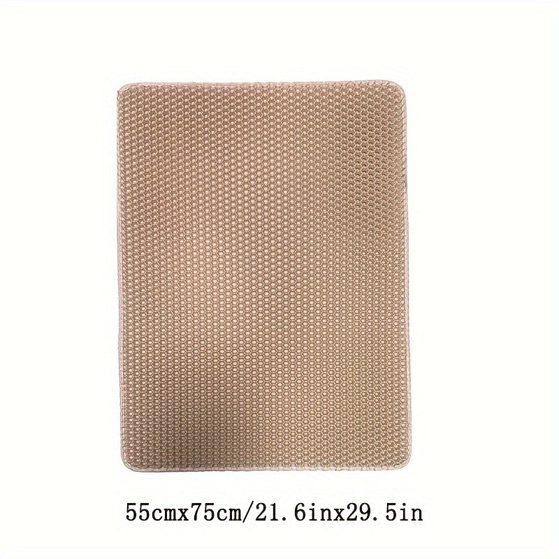 Double Layer EVA Cat Litter Mat Non-Slip Waterproof Large