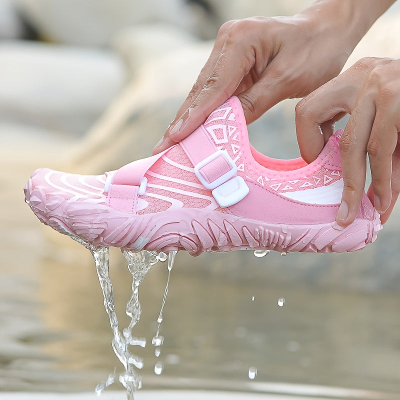 Zapatos de agua transpirables de secado rápido para mujer para playa surf, natación y pesca