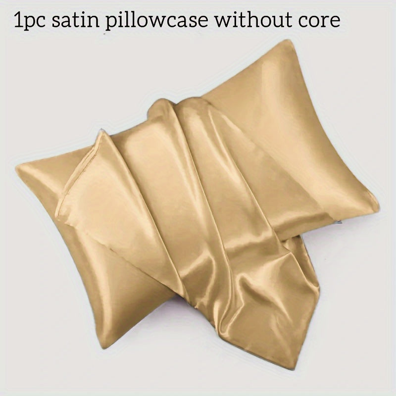 Satin Pillowcase for Home Comfort with Envelope Closure Soft Skin Friendly