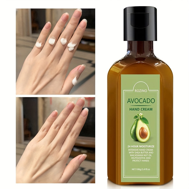 Avokado qo‘l kremi 100g Ultra-moisturizing, aromatsiz, glitserin, E vitamini, quruq qo‘llar uchun