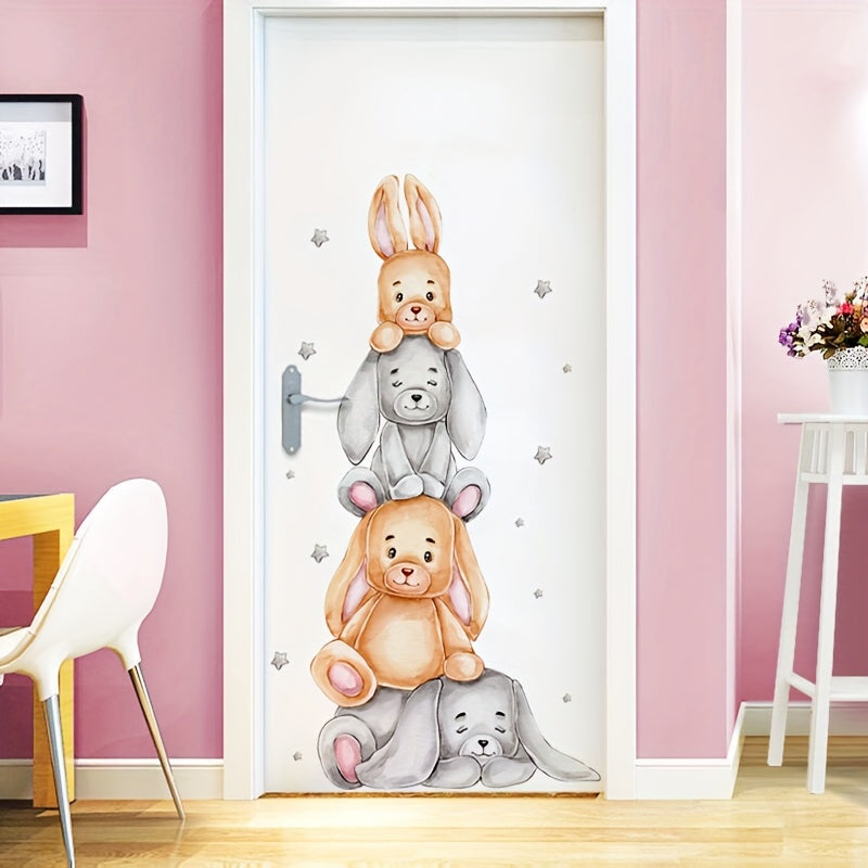 Cartoon Bear Wall Decal for Kids Rooms and Windows