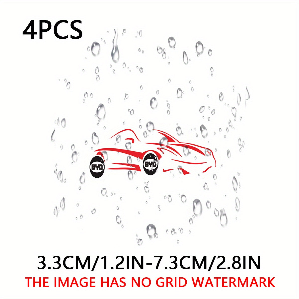 4PCS Pegatinas de vinilo para parachoques de coche, adhesivas autoadhesivas impermeables con acabado mate