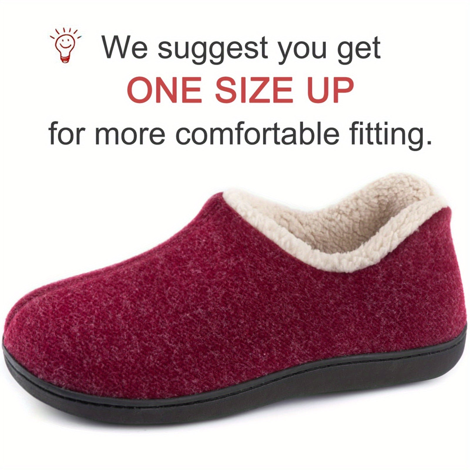 Ayollar uchun fleece bilan qoplangan ichki shlyapki, sirpanishga qarshi rezina taglik, ko‘k