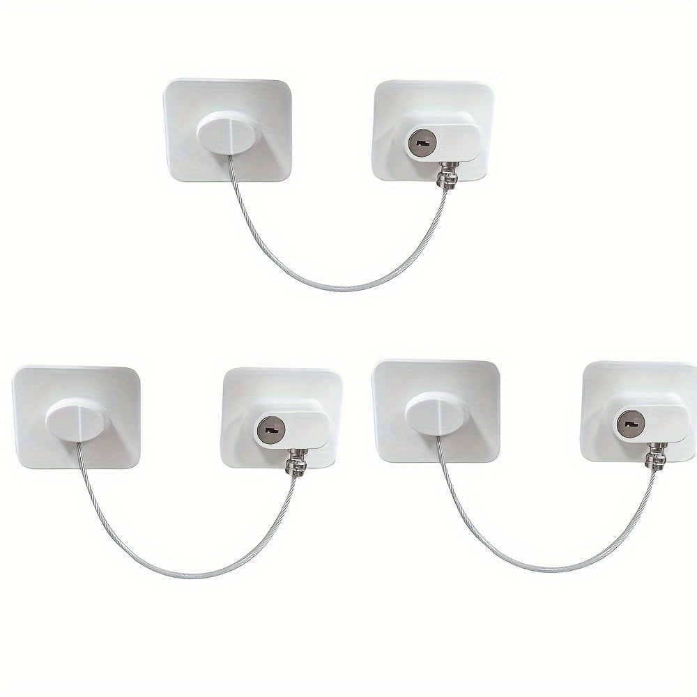 Cerraduras para armarios para frigorífico, cajón, horno, inodoro, seguridad con llaves y adhesivo