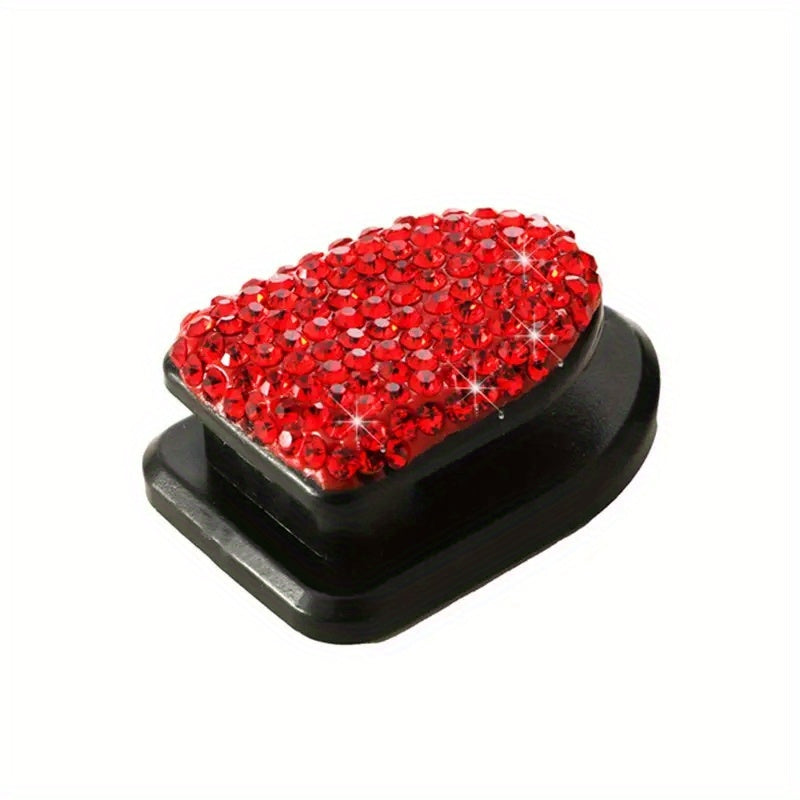 Unisex Rhinestone Car Hooks Decor with Sparkling Jewelry Style