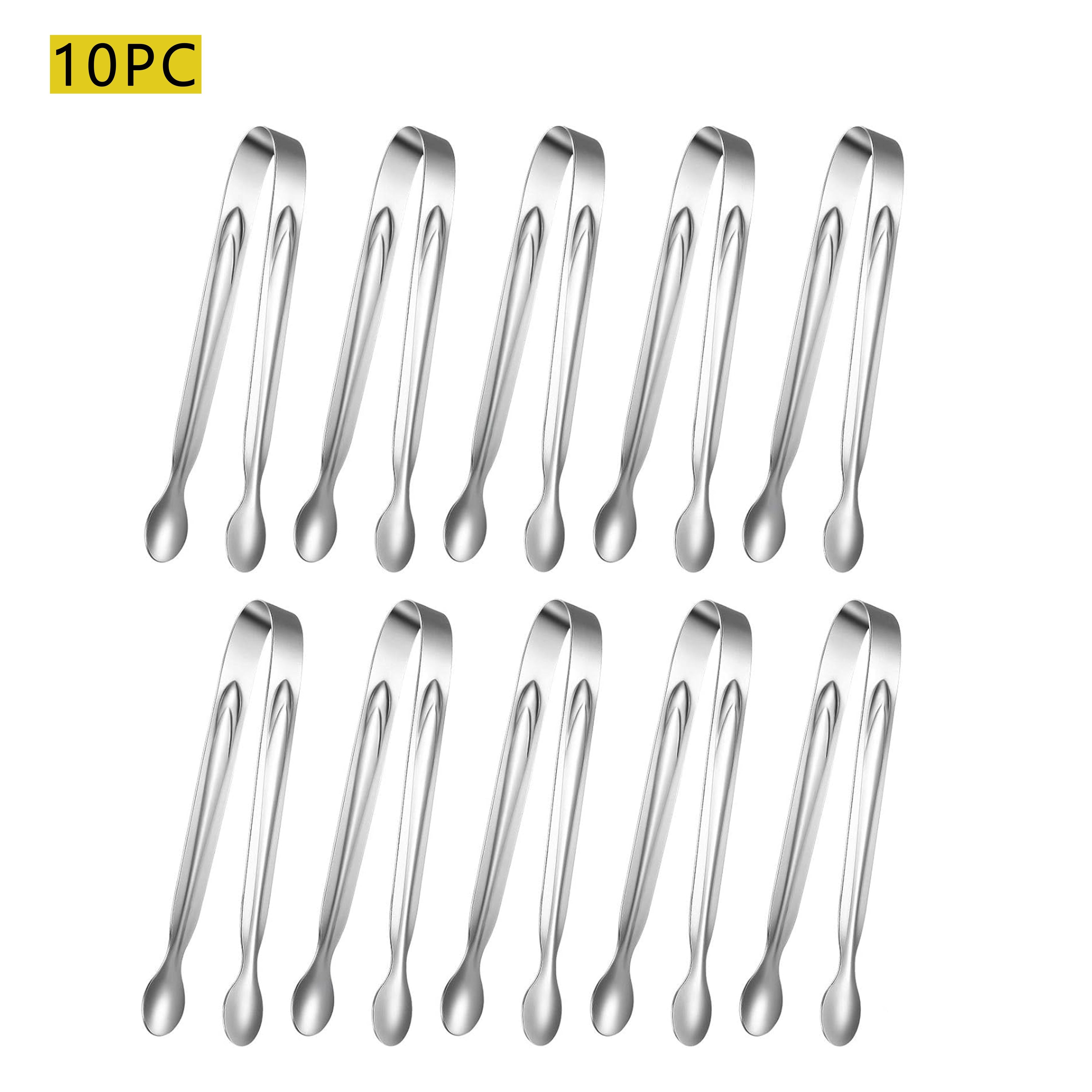 Stainless Steel Mini Tongs for Serving and Catering 10/12 Inch