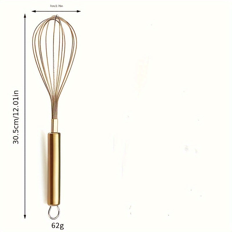Stainless Steel Manual Whisk for Baking and Mixing, Durable and Easy to Use