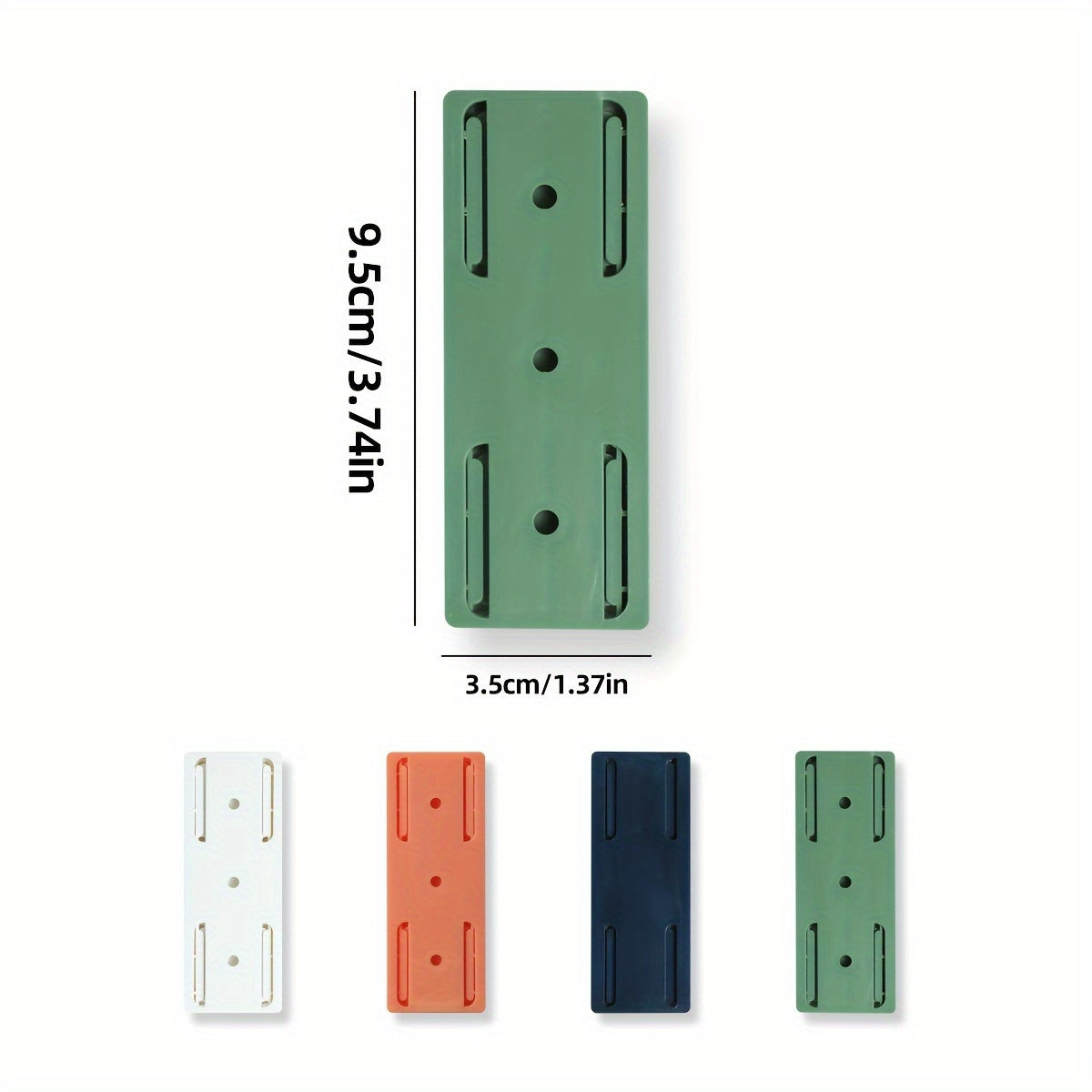 8pcs Wall-Mounted No-Drill Socket Holder Self-Adhesive Cable Organizer for Kitchen and Home Office