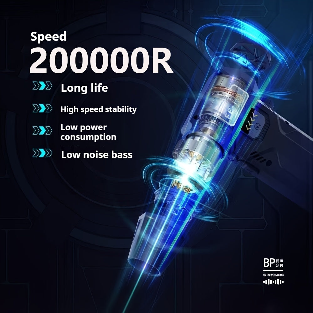 Portable USB Charging Cooling Fan with Snow Blower Dust Blaster and High-Speed Brushless Motor