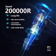 Portable USB Charging Cooling Fan with Snow Blower Dust Blaster and High-Speed Brushless Motor