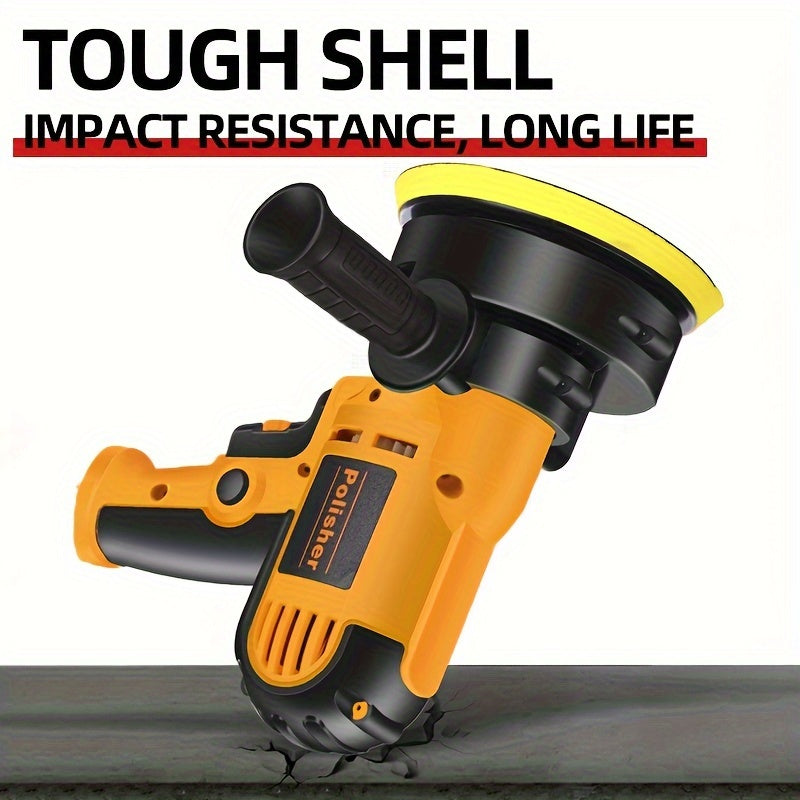 Mini Car Polisher Electric 220V EU Plug Adjustable Power for Car Waxing and Detailing