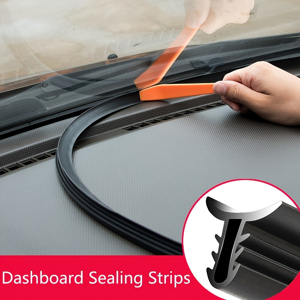 Front Dashboard Sealing Strip Silicone Waterproof Noise Reduction 161.54 cm