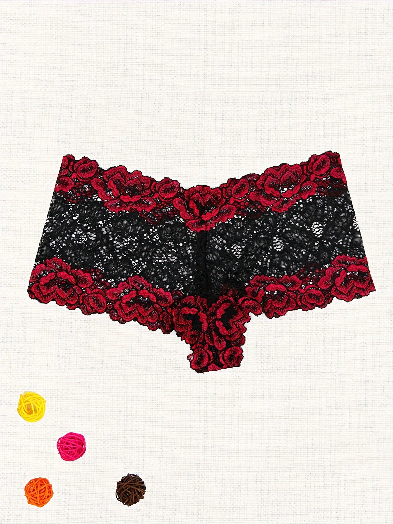 6 кружевных трусиков, женские прозрачные интимные трусики, сексуальное белье и нижнее белье.