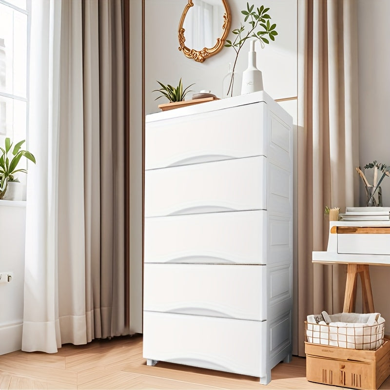 Kiyimlar, o'yinchoqlar, atıştırmalıklar va tartibga solish uchun tortma bilan keng saqlash qutisi.