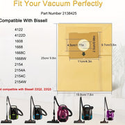 Replacement Vacuum Bags 8-Pack for Canister Vacuums with Double-Layer Filtration