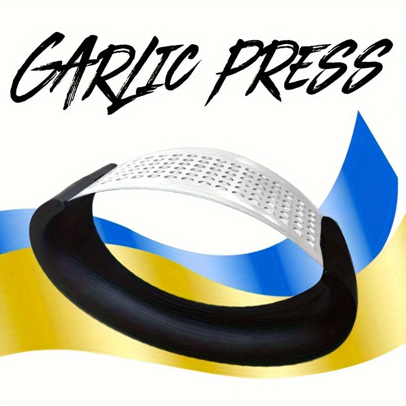 Stainless Steel Garlic Press with Ergonomic Handle for Kitchen Use