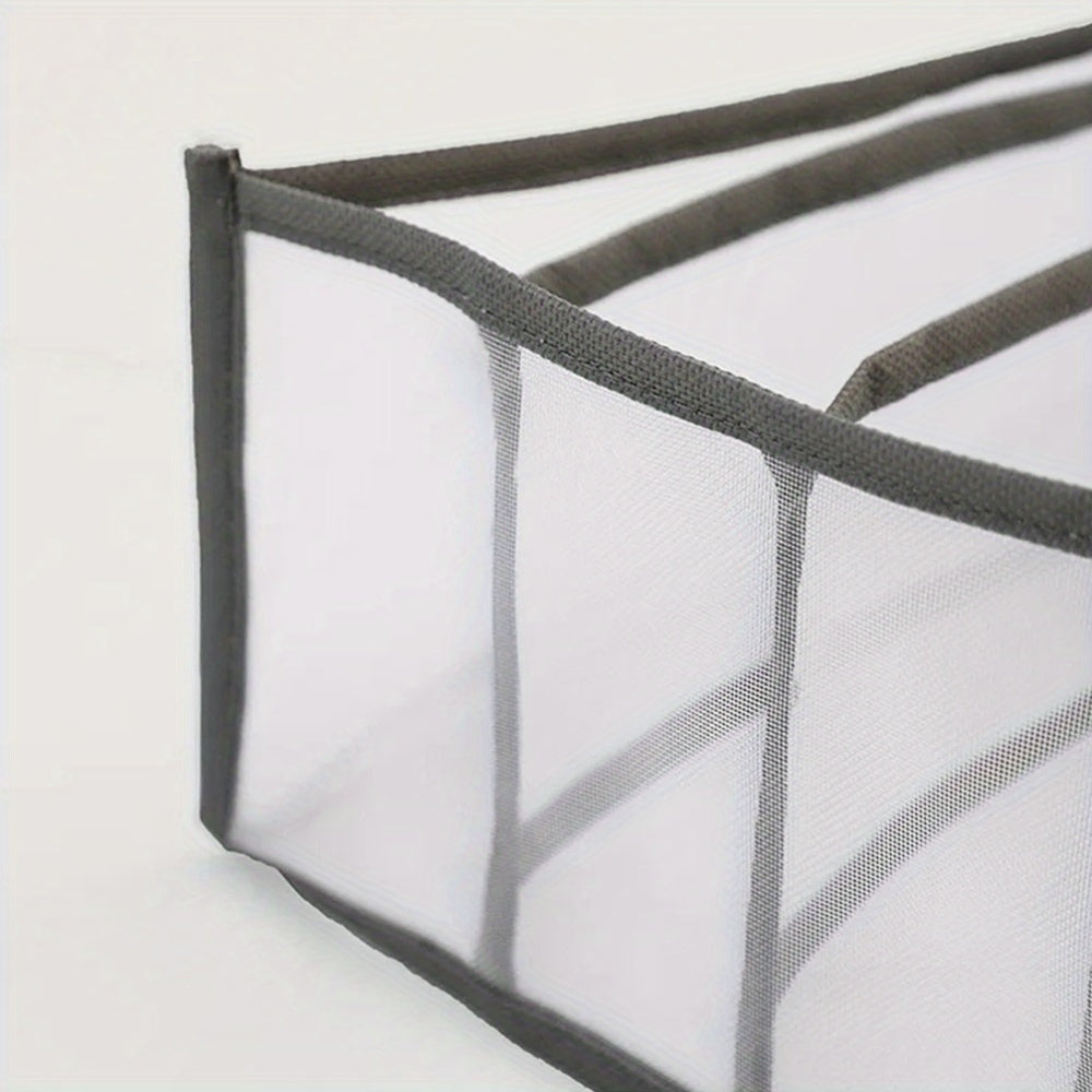 Набор из 3 пластиковых ящиков для хранения с 7 отделениями для организации гардероба