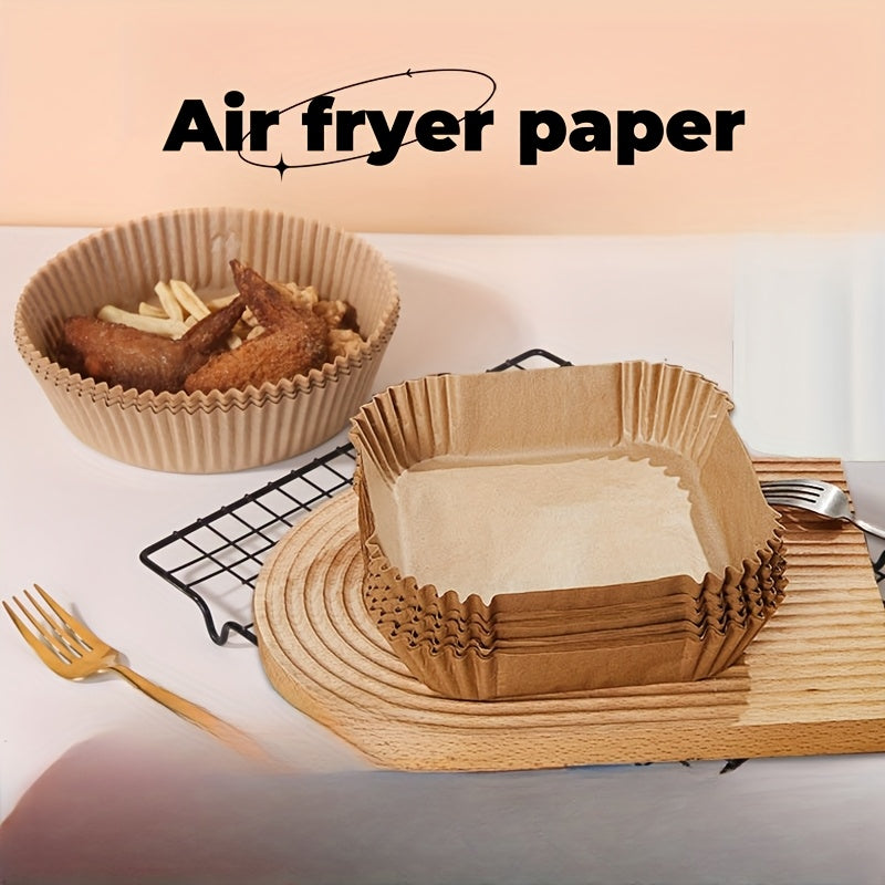 Non-Stick Air Fryer Parchment Paper Liners Ruffled Edges Disposable Baking Sheets