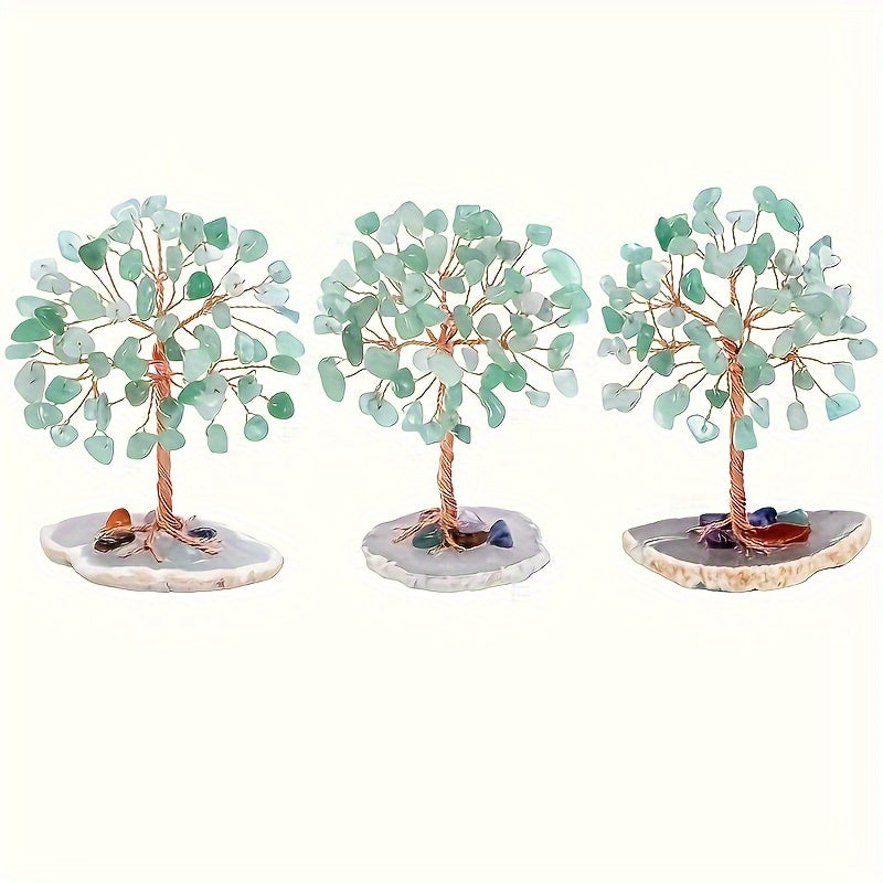 7 Chakra Crystal Tree Natural Reiki Gemstones for Home Office Decor Energy Balancing Prosperity