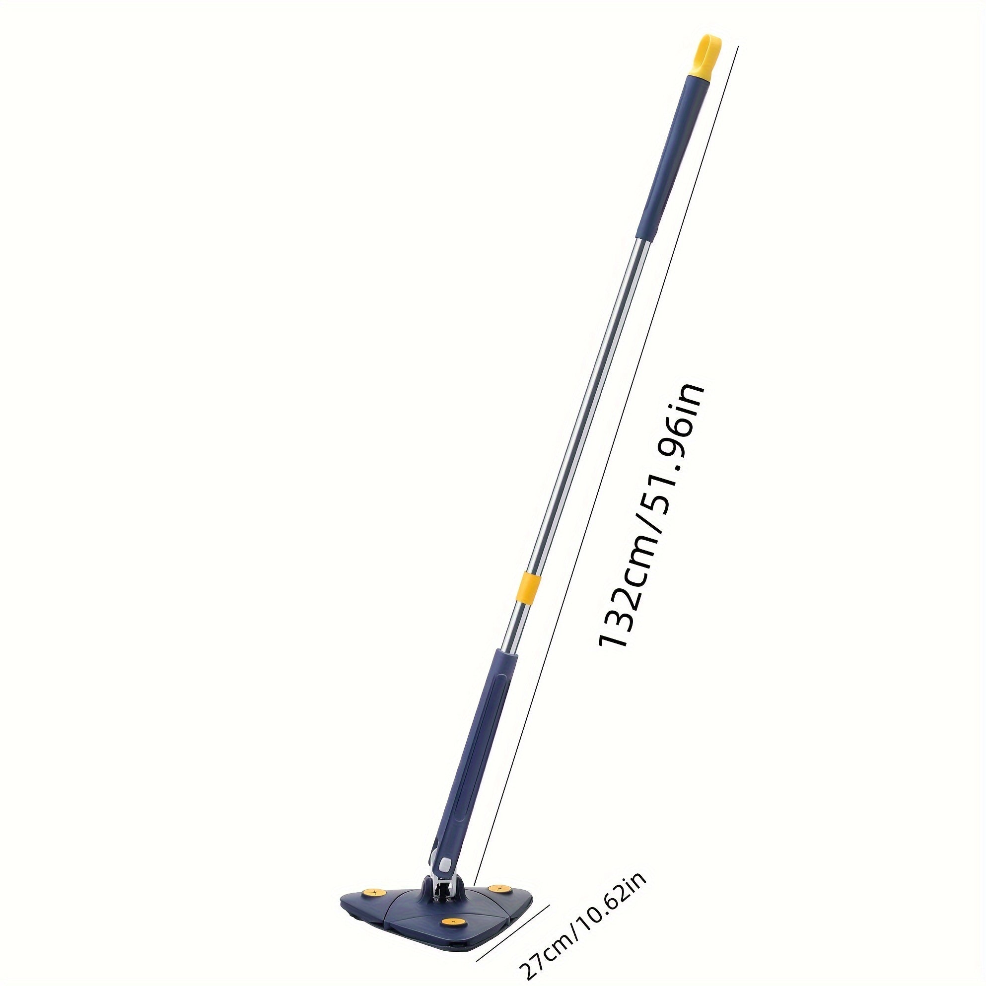 Mopa triangular ajustable y retráctil con rotación de 360° para limpieza del hogar