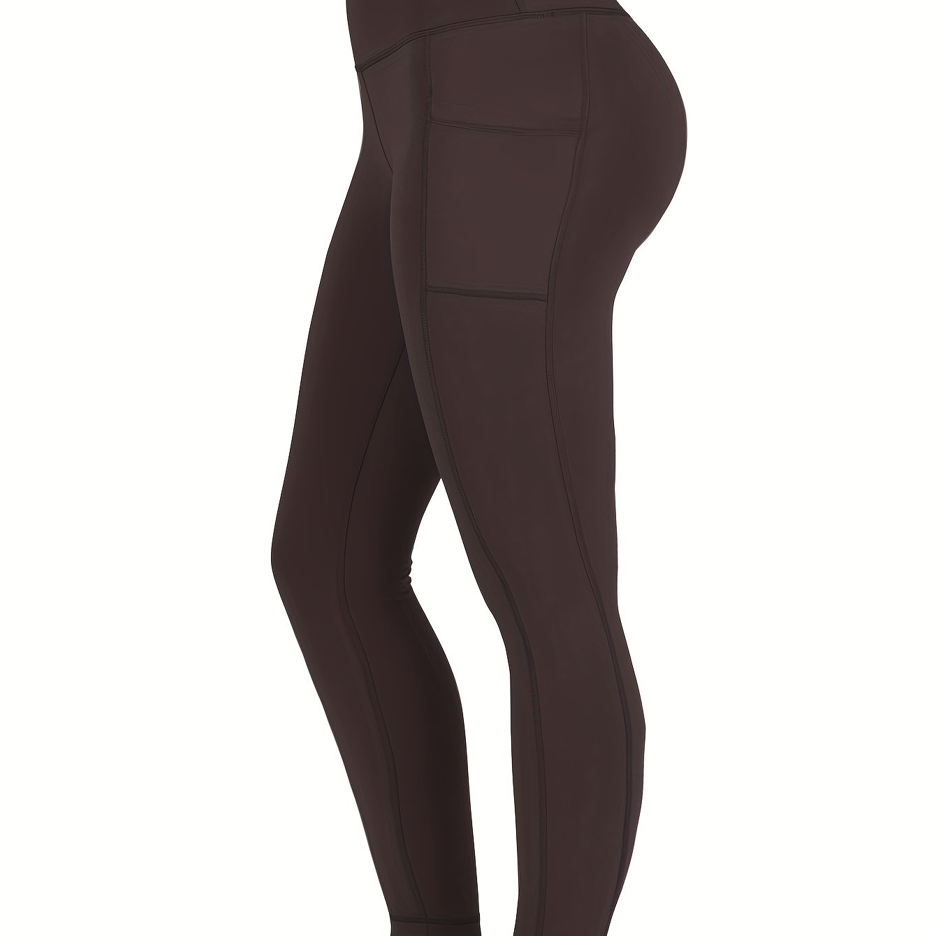 Plus Size Women's High-Waisted Yoga Pants Workout Leggings with Pockets