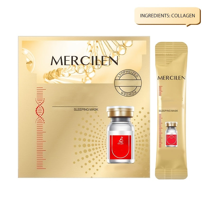 Type 3 Collagen Sleep Mask Gift Set for Firming Hydrating Brightening Skin 20pcs