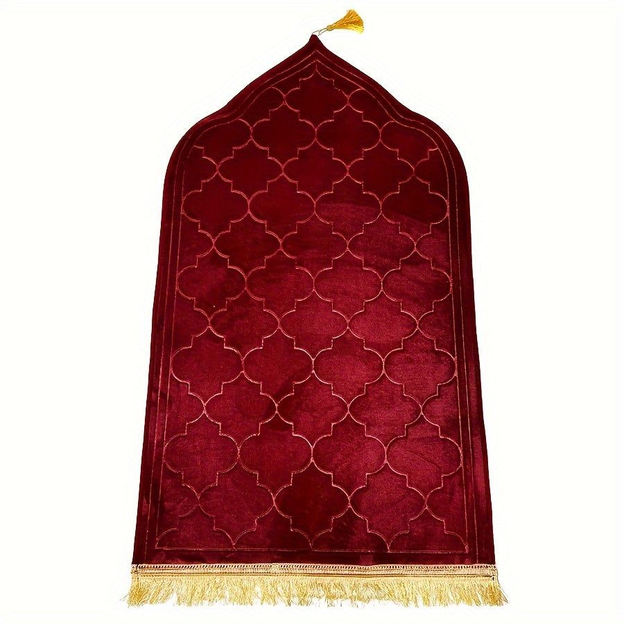 Outdoor Prayer Mat with Tassel Design Non-Slip Durable and Comfortable for Home and Garden