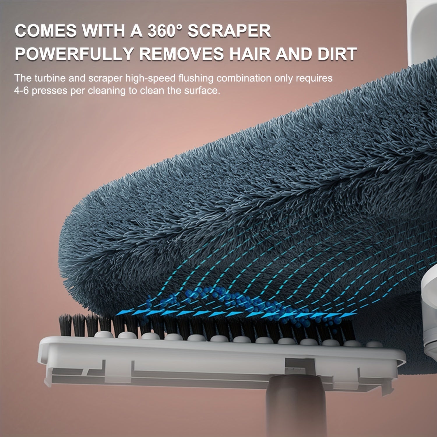 Spin Mop and Bucket System with 4 Microfiber Pads for Floor Cleaning