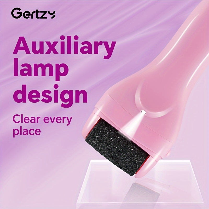 GERTZY USB qayta zaryadlanadigan elektr kallus olib tashlagich, ikki boshli va uzoq muddatli batareya bilan