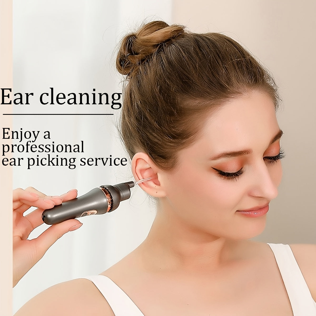 USB zaryadlovchi Type C quloq tozalash asbobi, suv tortuvchi elektr quloq cho'g'ich va LED chiroq bilan, kattalar va bolalar uchun mos. Bu hidsiz quloq qoshiq to'plami bayram sovg'asi uchun ajoyib.