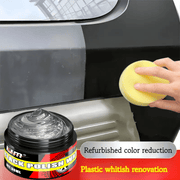 Plastic Car Repair Paste for Bumpers and Tires Black Gloss Finish
