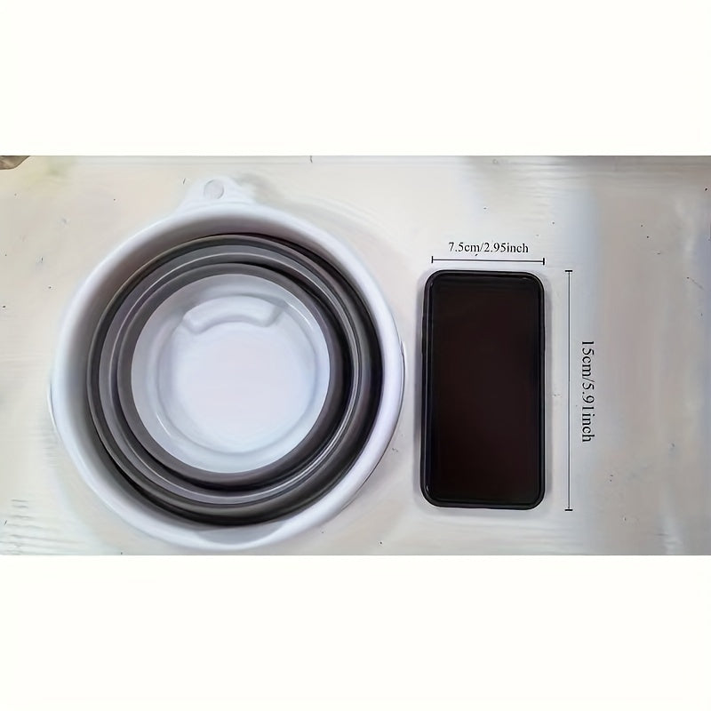 Cubeta de viaje de silicona plegable para lavado de coches y uso en exteriores