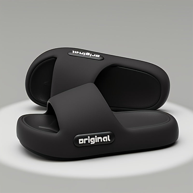 Women's Summer Indoor Outdoor Slippers EVA Non-Slip Casual Slide in Red Black