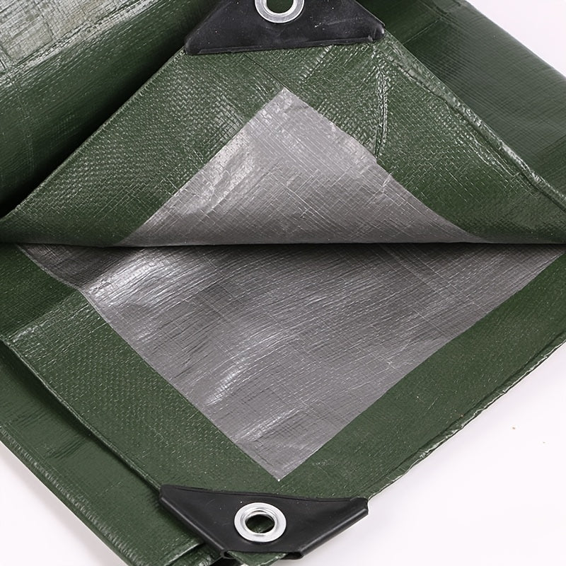 Lona impermeable de color verde, resistente y duradera, para uso en exteriores